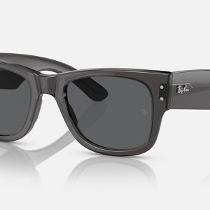 Mega Wayfarer Transparent Black